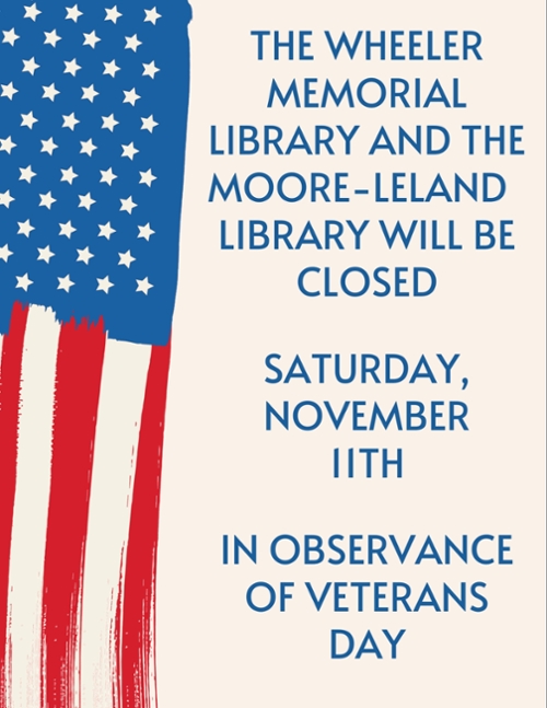 CLOSED FOR VETERANS DAY