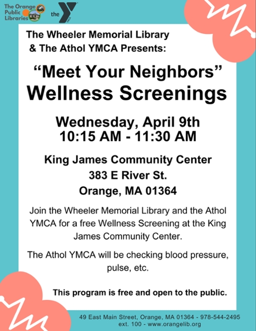 'Meet Your Neighbors': Wellness Screenings at King James Community Center