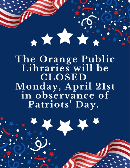 CLOSED FOR PATRIOT'S DAY
