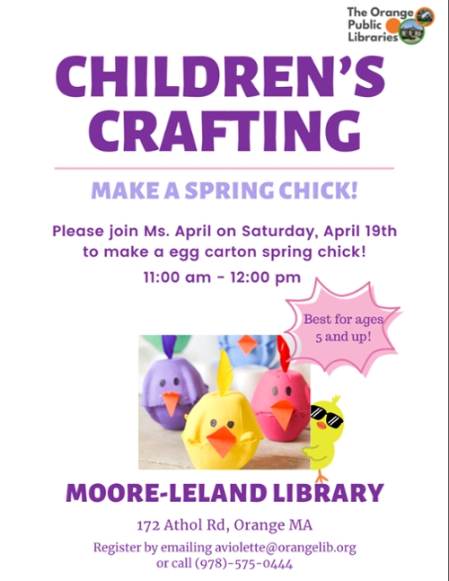 Children's Crafting Session: Spring Craft 
