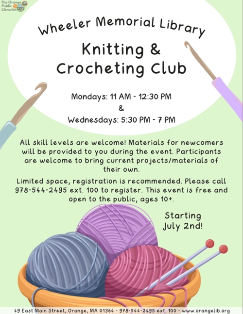 Knitting and Crocheting Club