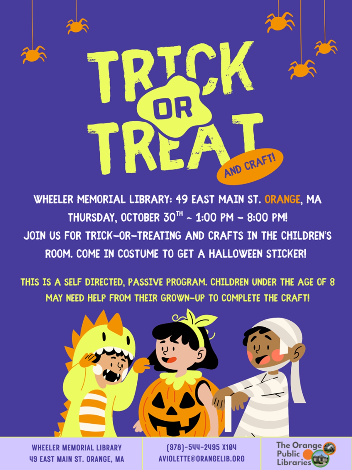 Trick or Treat & Craft!, Thu, Oct 30, 2025 - The Orange Public