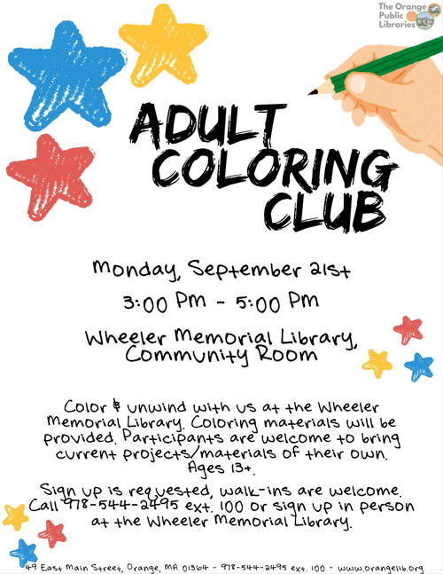 Adult Coloring Club
